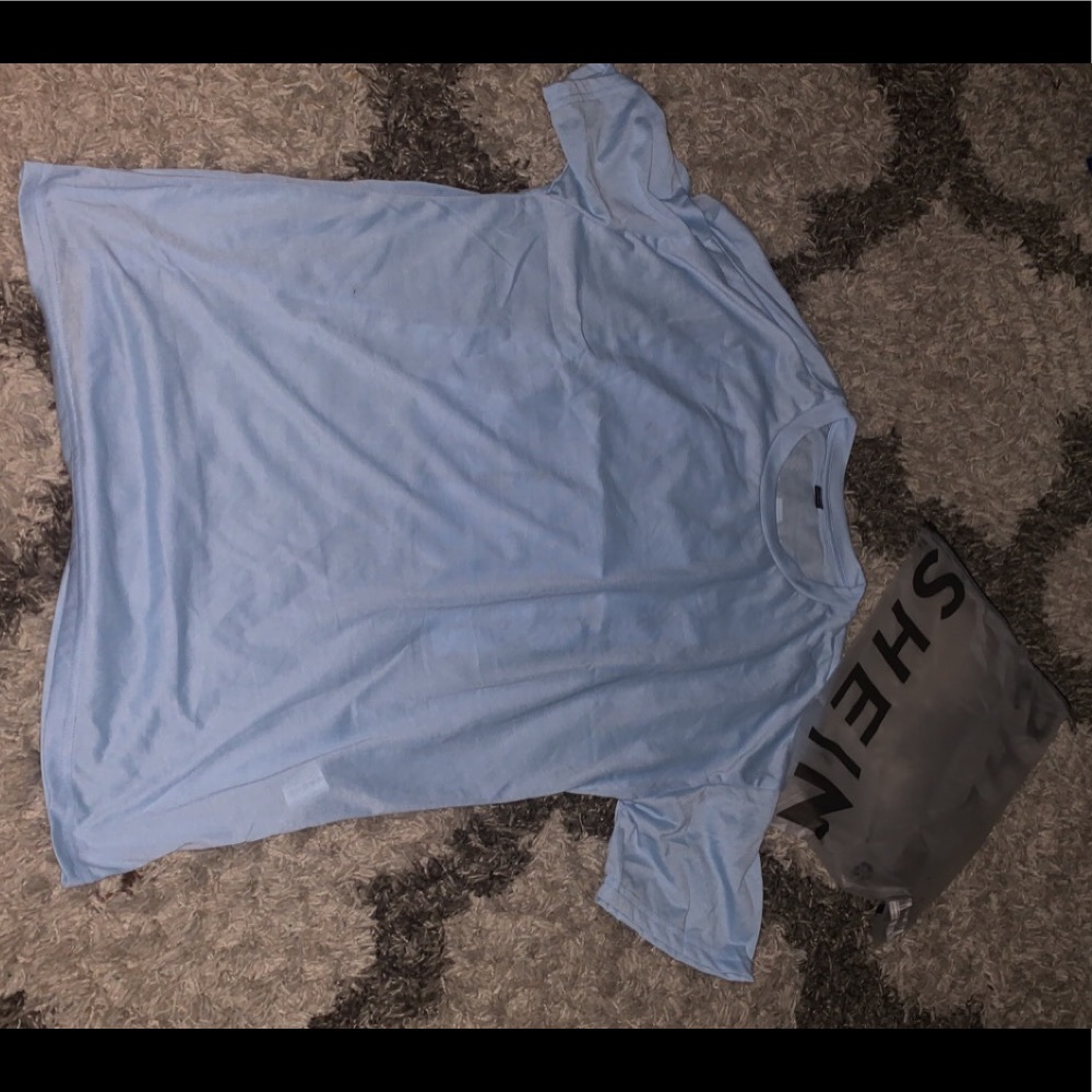 Blue graphic tee